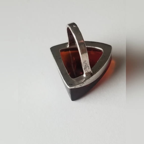 Rare Baltic Amber Modernist Ring - Picture 5 of 7